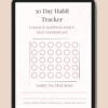 In Bloom Digital Planner – Habit Tracker Page Preview 6×9 printable digital productivity planner page with sections for priorities, schedule, gratitude, and affirmations in a soft, feminine design.