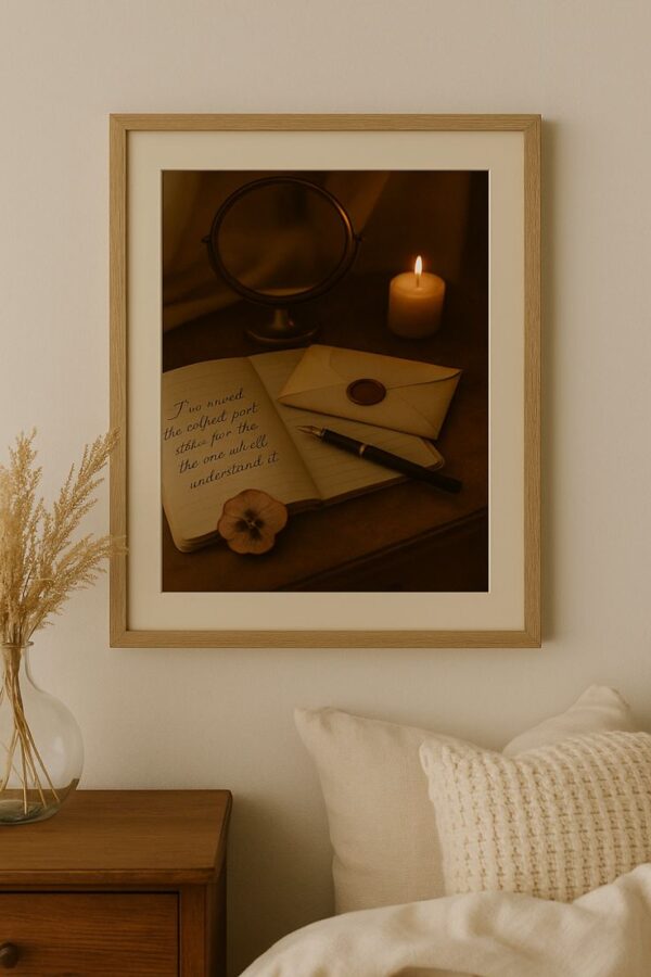 Reading nook art Vintage Love Letter Wall Art – For the One I Haven’t Met