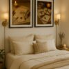 Warm bedroom aesthetic, classy bedroom, bedroom ideas, bedroom decor, modern bedroom Cozy Vintage Printable Wall Art Set
